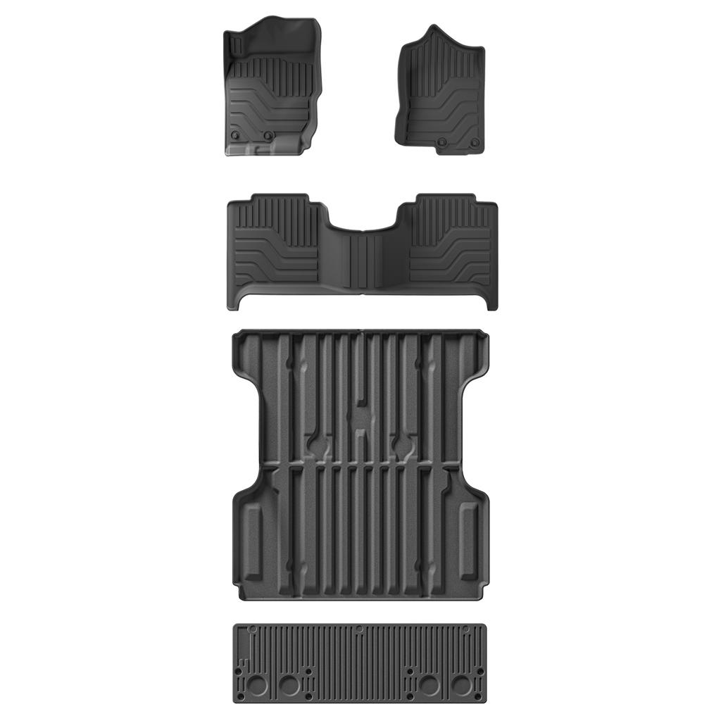 for Nissan Titan 2017 - 2024 TPE 3D Car Cargo Liner Trunk Pad Odorless Tray Accessories Black