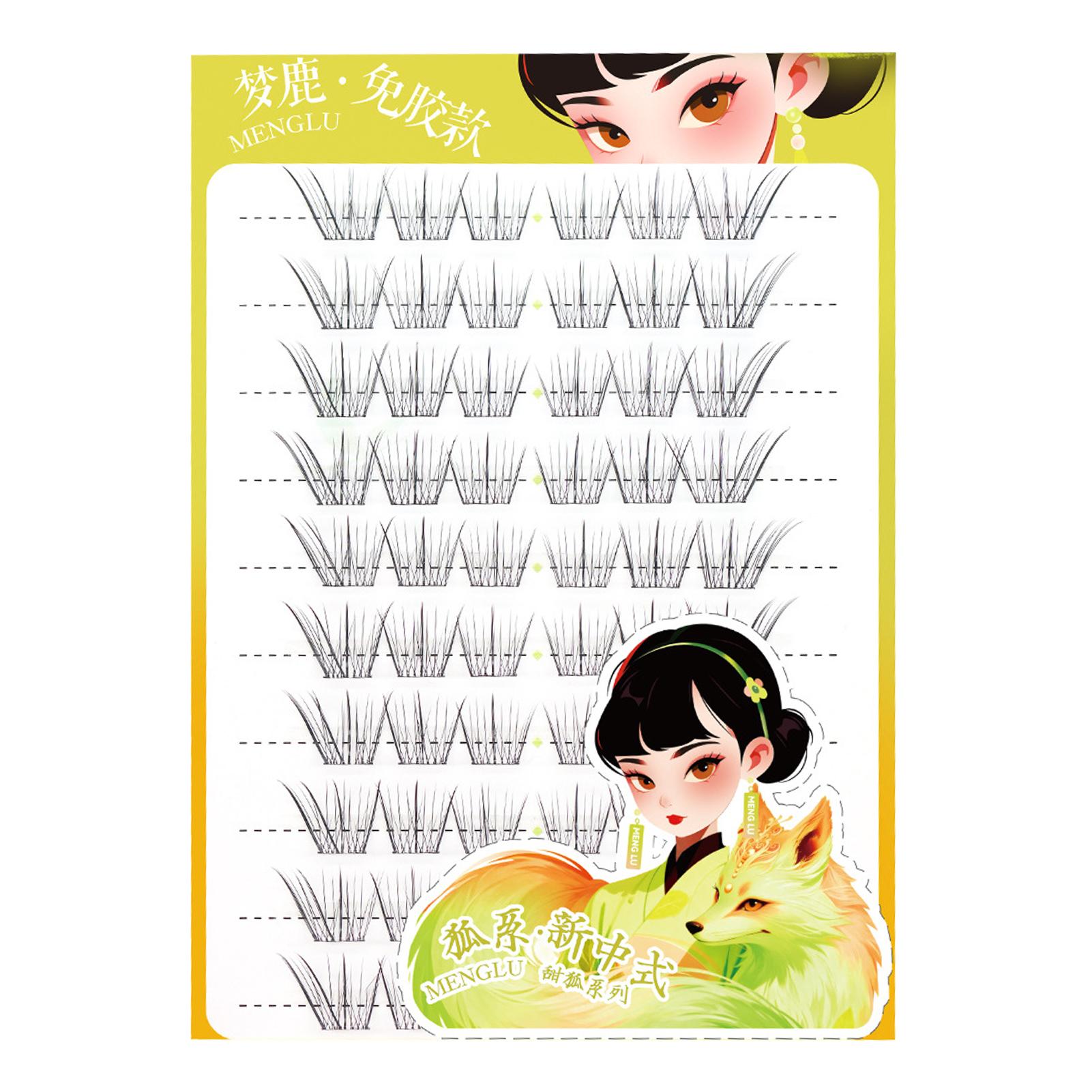Dream Deer Natural Black False Eyelashes for Everyday Use A