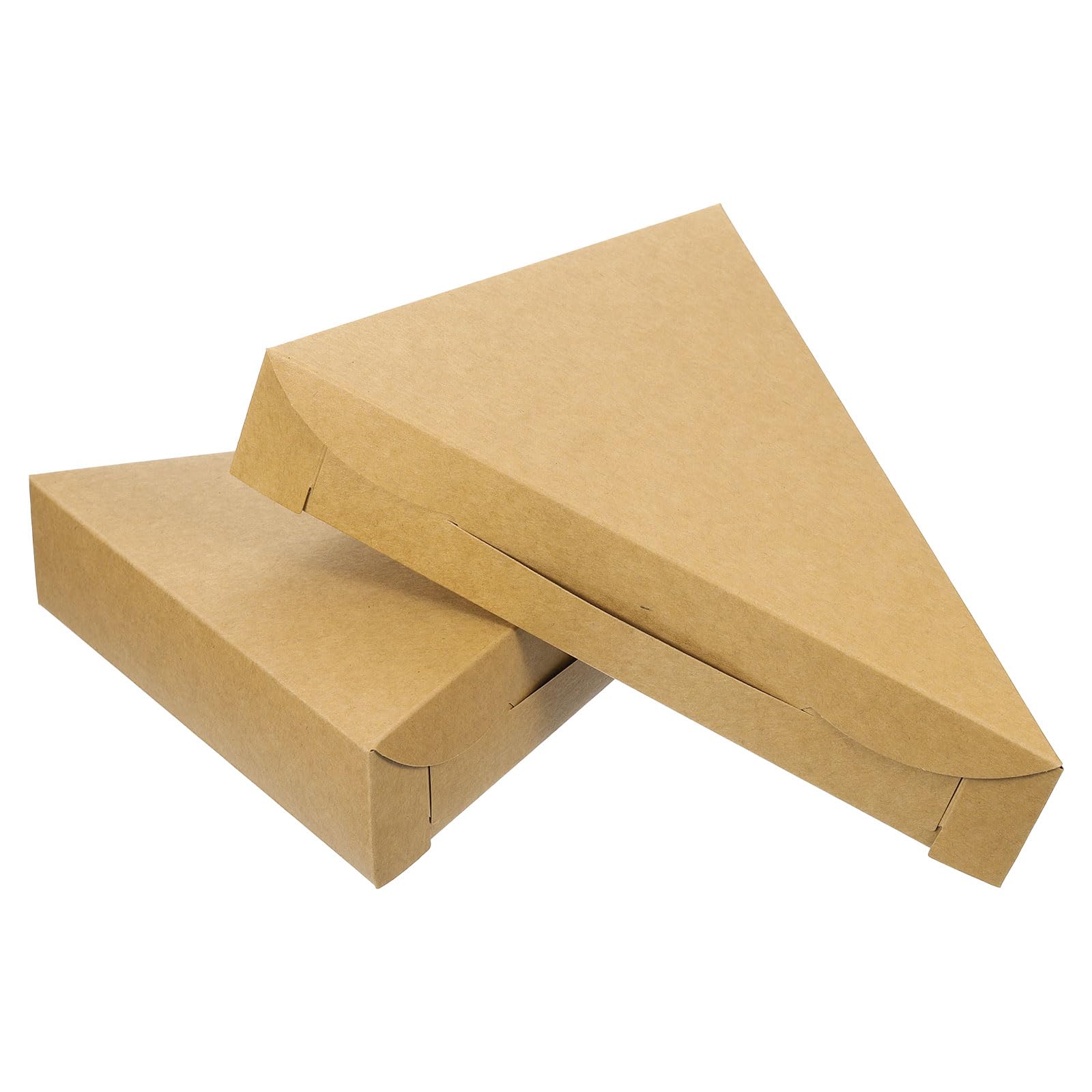 uxcell Pizza Boxes, 24-Pack, 9.65 x 7.09 x 1.77  - Single Pizza Slice Storage Container, Triangular Pizza Slice Box, Mini Pizza Packaging Carton for P