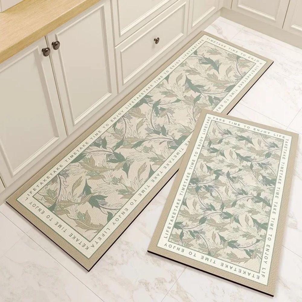 

VIKAMA Kitchen Diatomite Carpet Modern And Simple Style Easy To Maintain At Home Highly Absorbent And Dirt-Resistant Home Decor 40X60CM (1.3X2FT