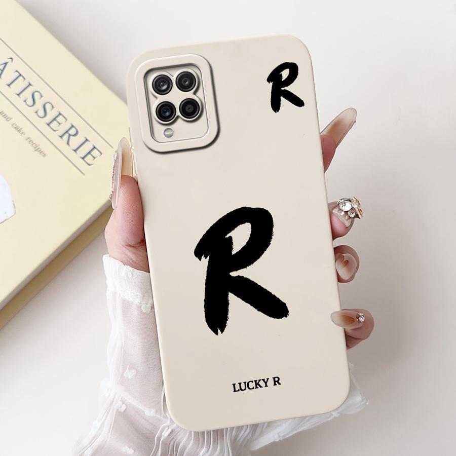 Für Samsung Galaxy A12 M12 F12 Hülle für A125F Weiches Silikon Hülle Buchstabe Bemalt Stoßfest Fundas für SamsungA12 M 12 Abdeckung