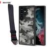 (Comes with wrist strap)IBMRS for Samsung Galaxy S23 Ultra Case, [Military Design]  Camouflage Hard Back Soft edgesTransparent Airbags Phone Case