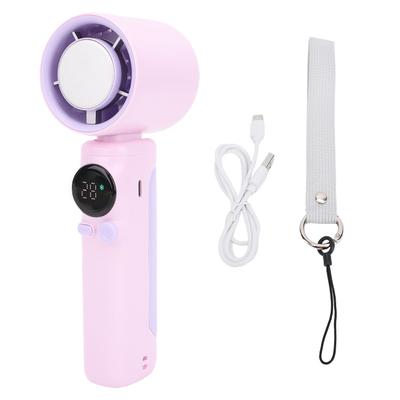 Ruční ventilátor s chlazením ledem USB dobíjecí 1 199 rychlostí LED digitální displej Dlouhá výdrž baterie Turbo ventilátor s chlazením