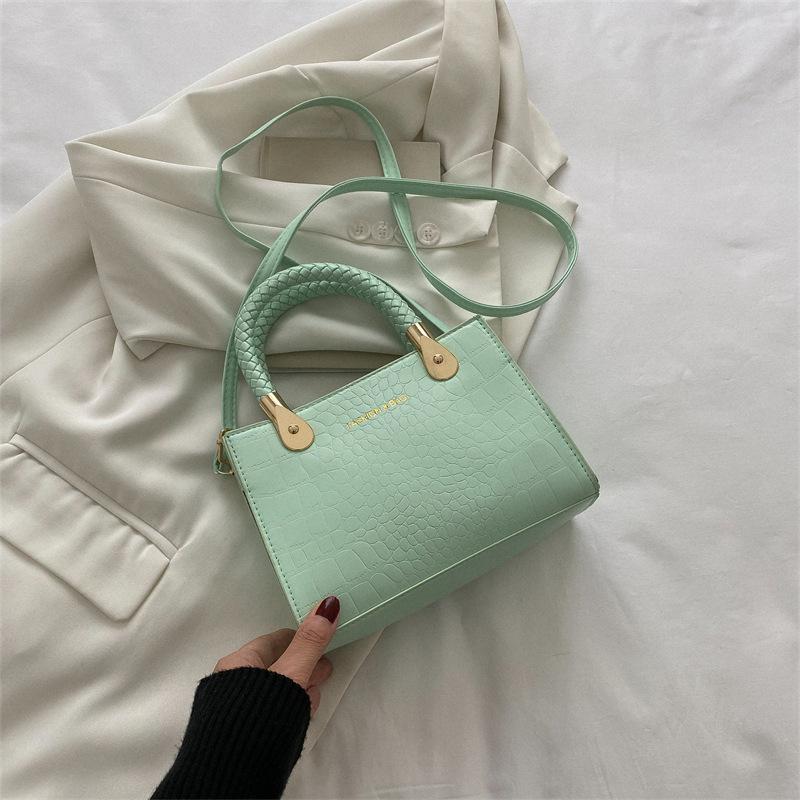Bag Women's Bag Fashion Trend Casual Portable Small Square Bag Retro One Shoulder Crossbody Women's Small Square Bag