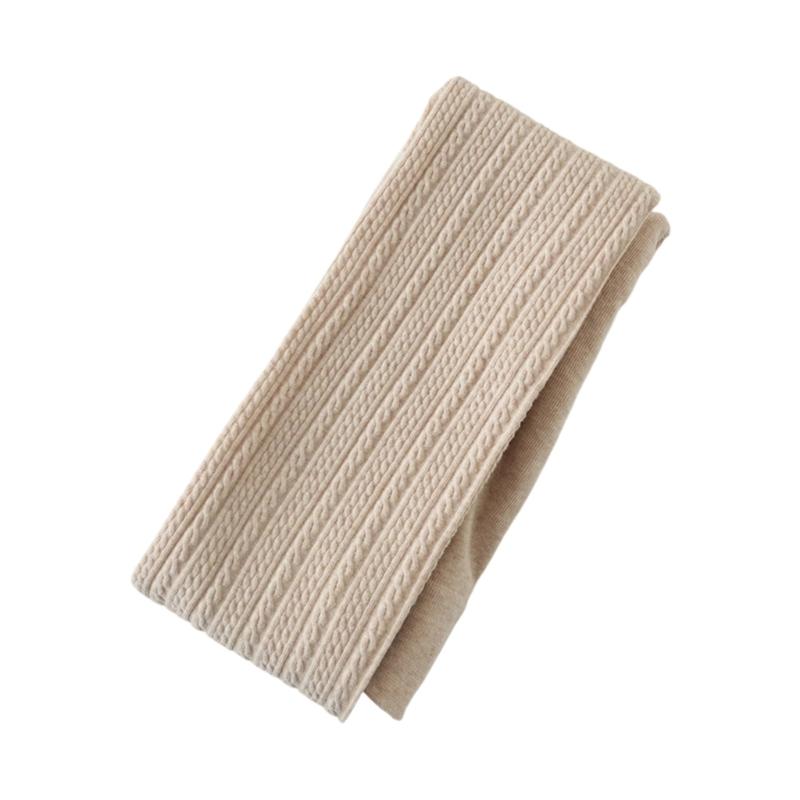 Elastic High Waist Cotton Knit Tights With Wheat Pattern Textured Design Pantyhose For Women Autumn Winter Essential