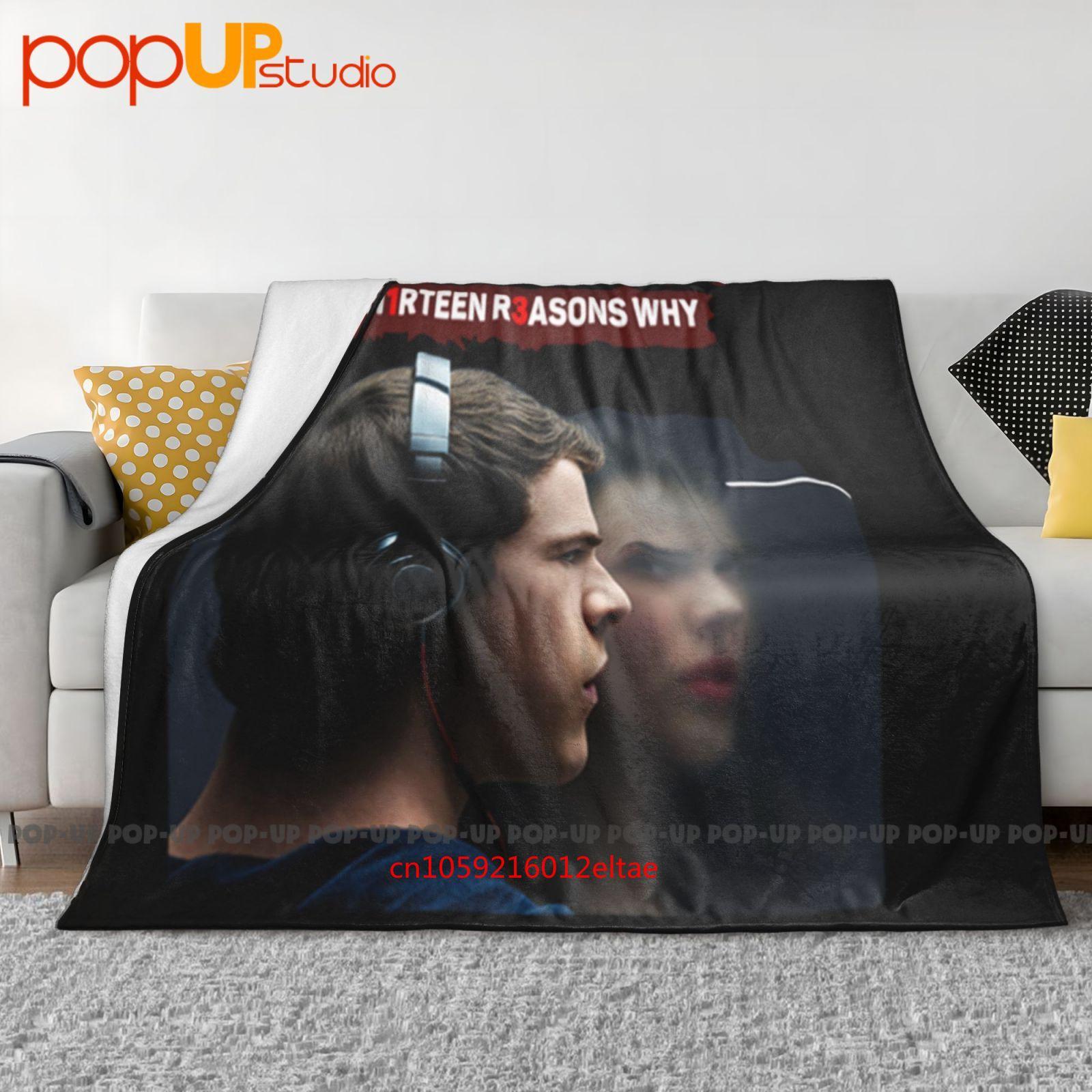13 Reasons Why Thirteen Reasons Why Ultra-Soft Blanket Quilt Winter Sofa Cover Bed Covers Size: 75*100cm, Weight: 230 GSM