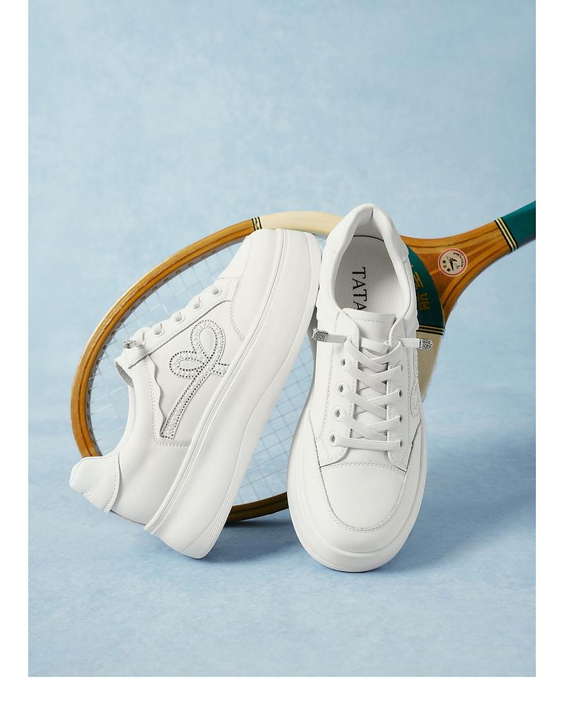 TATA/She's 2026 Spring Shopping Mall Same Fashionable Casual Thick Soled Board Shoes New Style