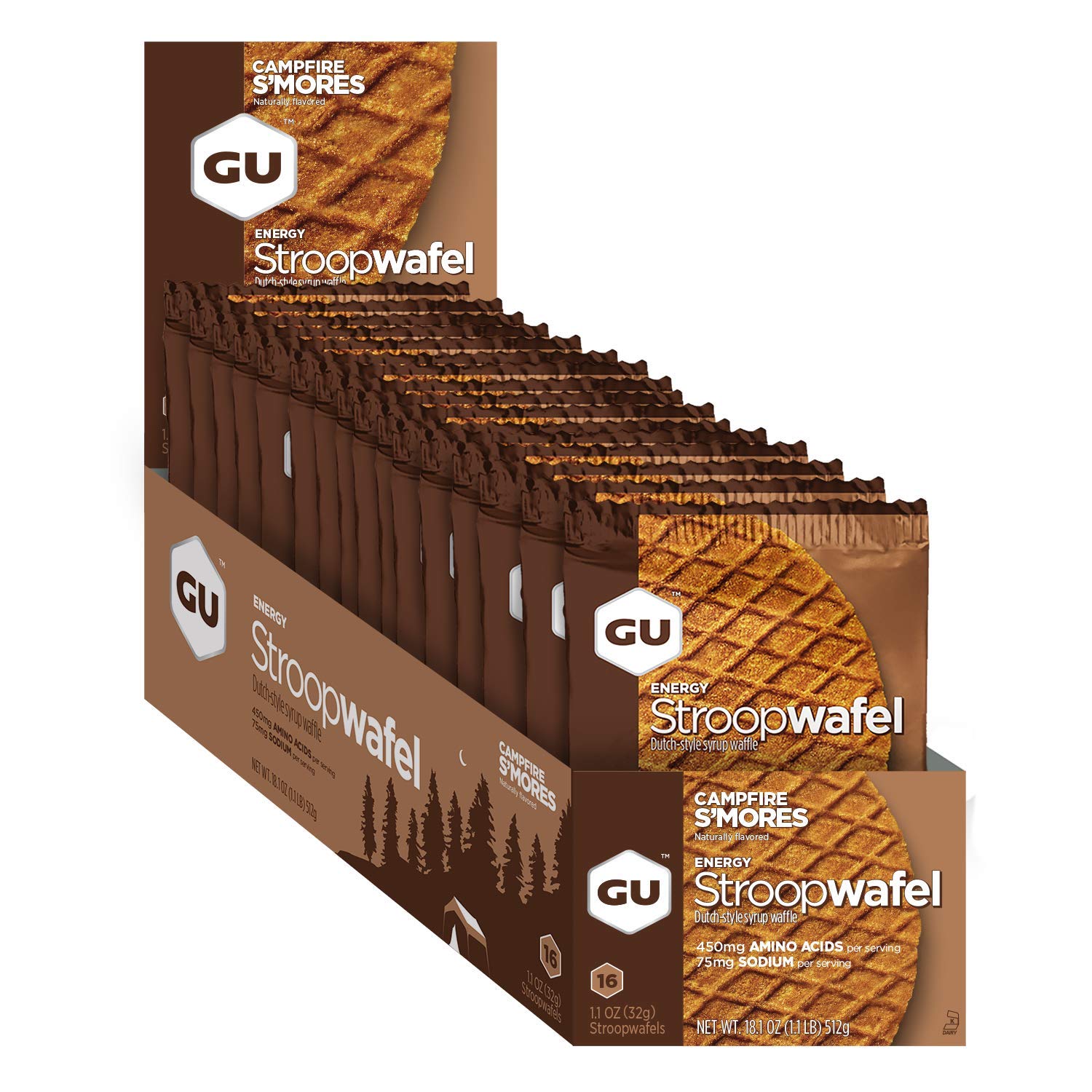 

GUenergy Energy Stroopwafel Campfire S mores (16 штук)