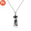 Hallo Paar-Halskette, die Figur umarmt, Statue, Liebe, langlebige Halskette für Sie und Ihn als Geschenk