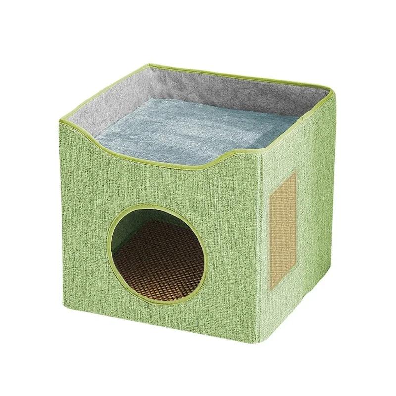 

Household Goods, Cat and Dog Kennel, All-weather, Can Be Placed In The Living Room, Bedroom, Foldable and Convenient 39X39X36 светло-зеленый