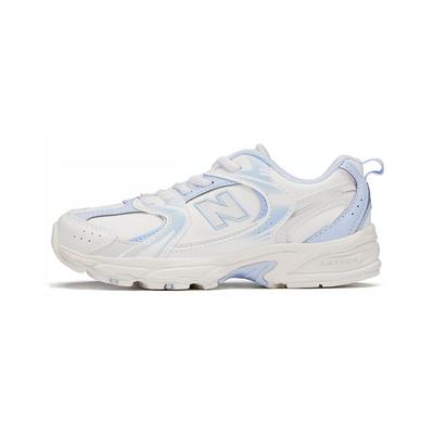 Abrasion Resistant Low Top Kids Lifestyle Shoes White Blue Children Aged 3 7 Years Old PZ530WS
