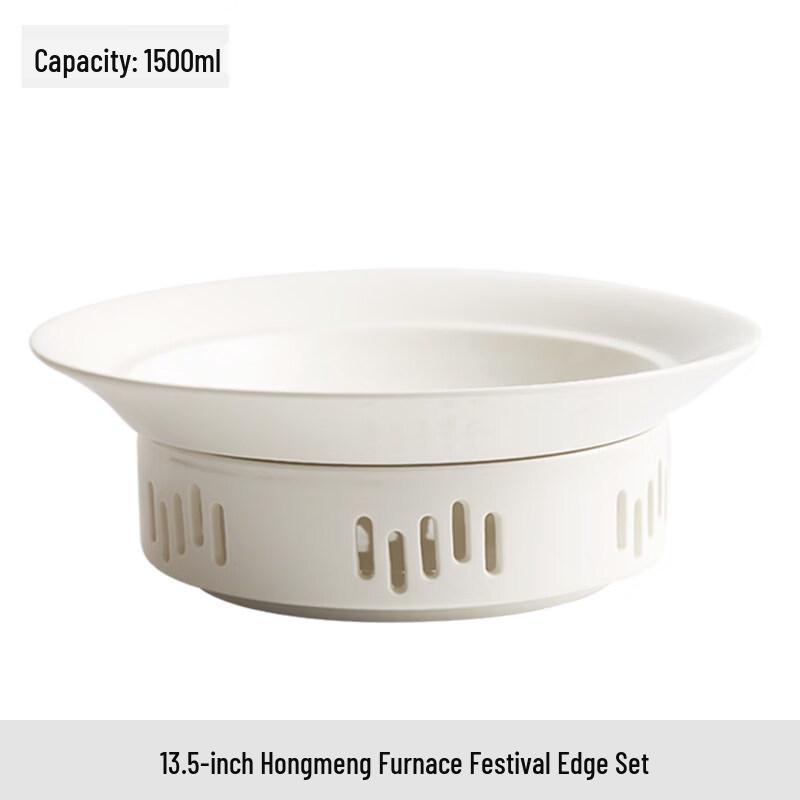 Nordic Ceramic Deep Round Serving Plate