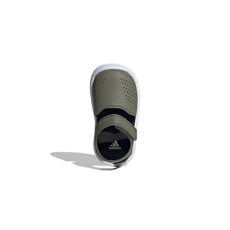 Adidas FortaSwim Stripes Infant Glory Green Baby Sneakers Olive-Green Footwear-White FW6041
