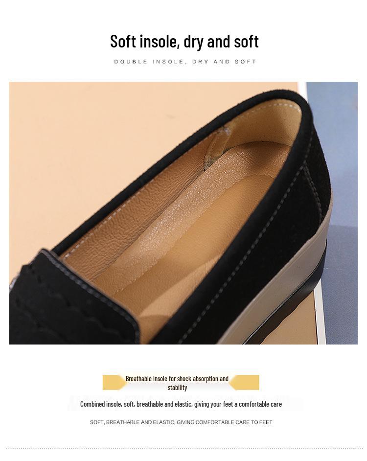 Frühling/Herbst Damen Slipper Plateauschuhe: Größen 35-43, Übergröße, Lässige Mama-Schuhe mit dicker Sohle
