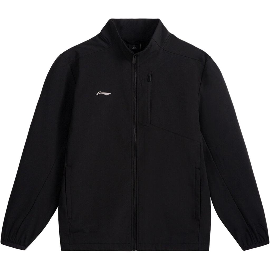 Li Ning Solid Color Zipper Comfortable Loose Stand Collar Sports Jacket Women jackets AJDV342-1