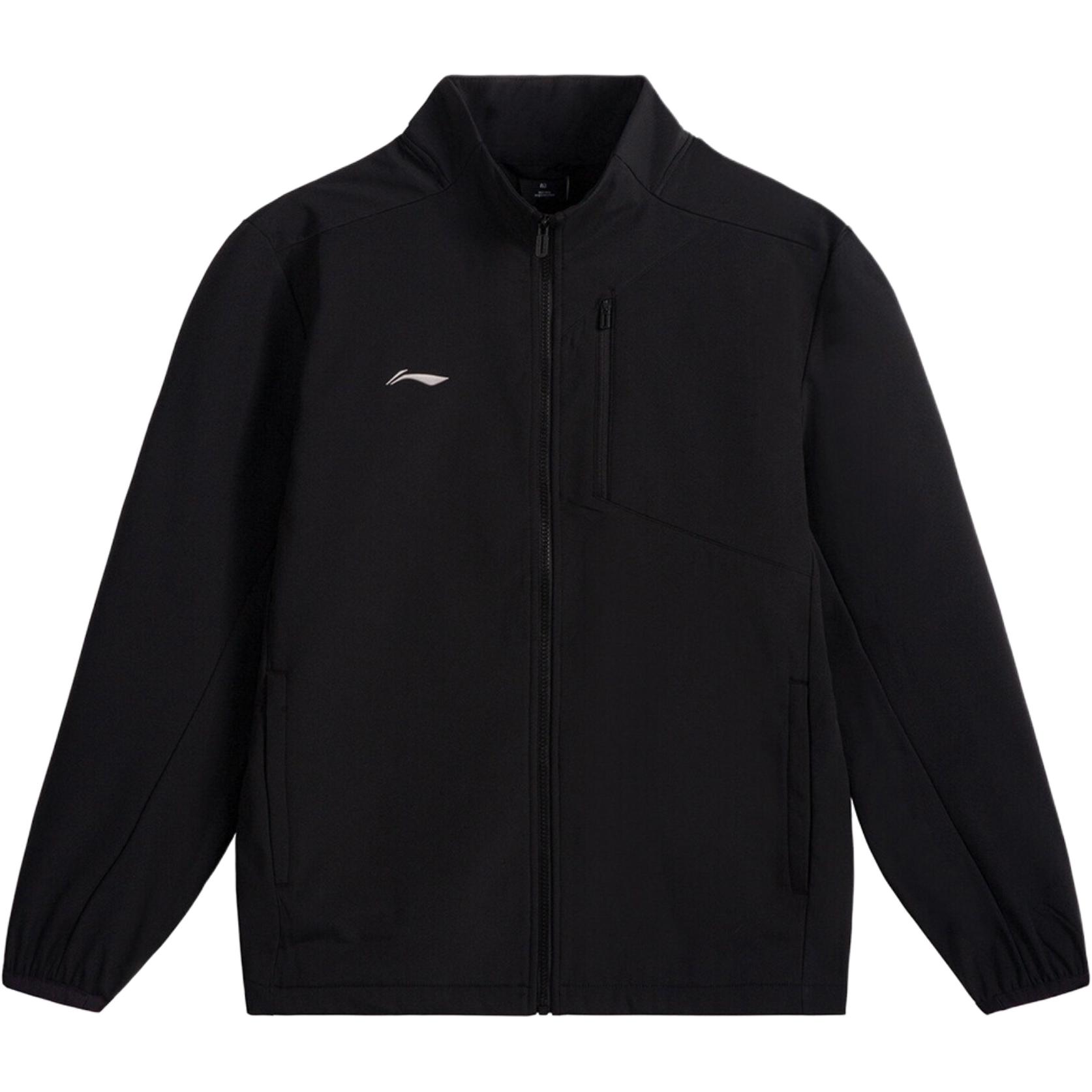 

Li Ning Solid Color Zipper Comfortable Loose Stand Collar Sports Jacket Women jackets AJDV342-1 3XL