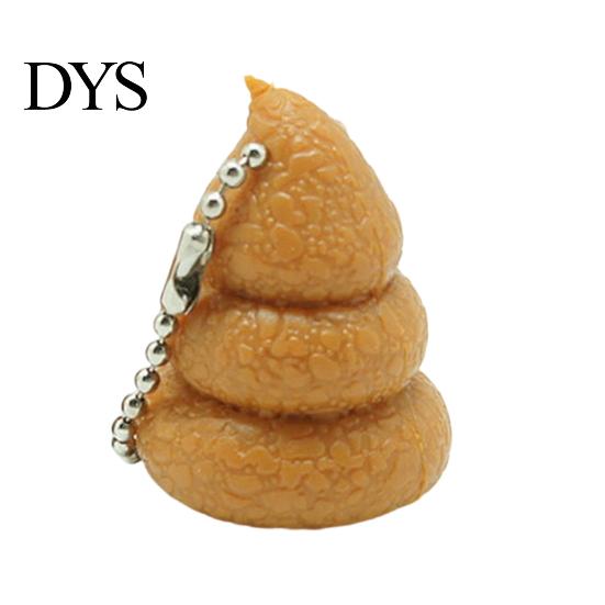 Keychain Fidget Toy Funny Poop Squeeze Realistic Soft Stress Reliever with Clip Relief Slow-Rising Humorous Prank Gift for Friends Bag Charm