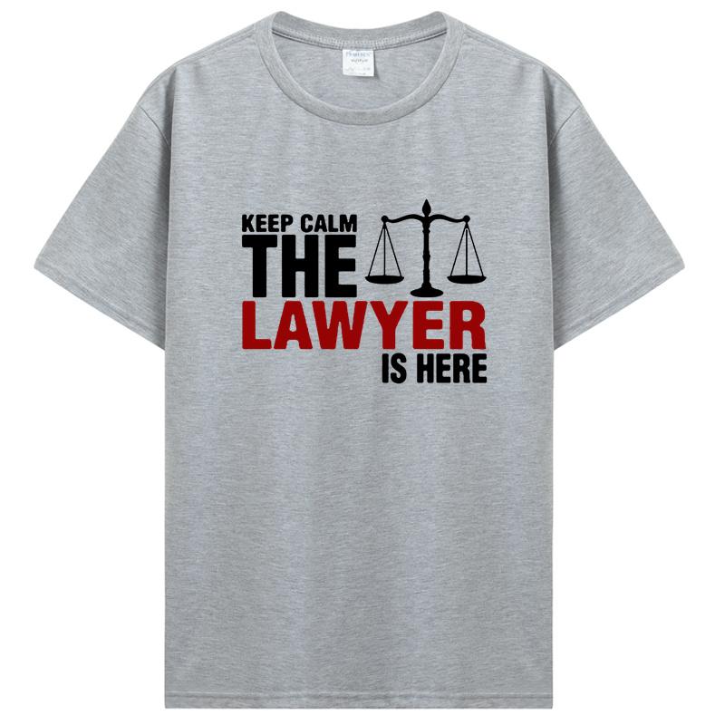 Novinka Úžasné Zachovej klid Právník je tady Tričko Valentýnská párty Krátký rukáv Vtipné Harajuku Hip Hop Tričko Streetwear
