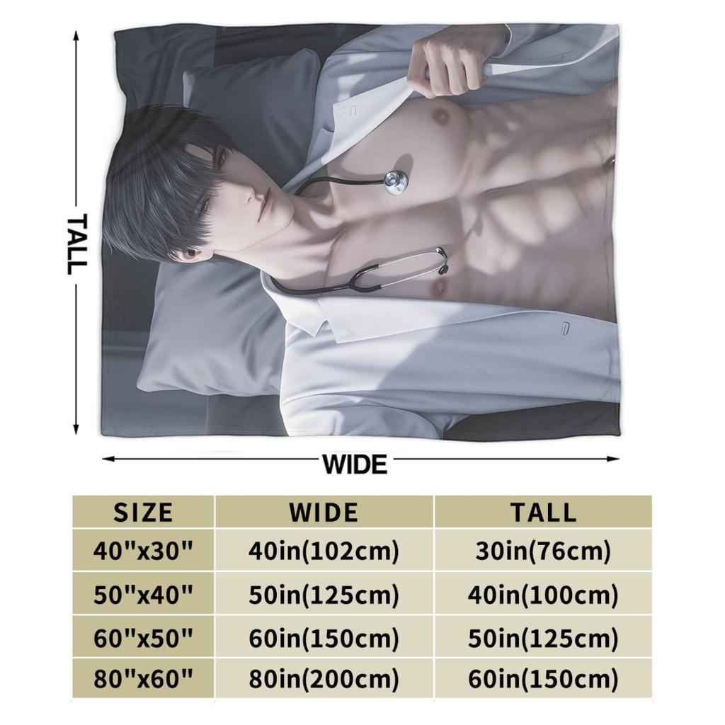 Game Love and Deepspace Zayne  Blanket Multi-size Soft and Lightweight  Throw Blankets for Couch Sofa and Bed