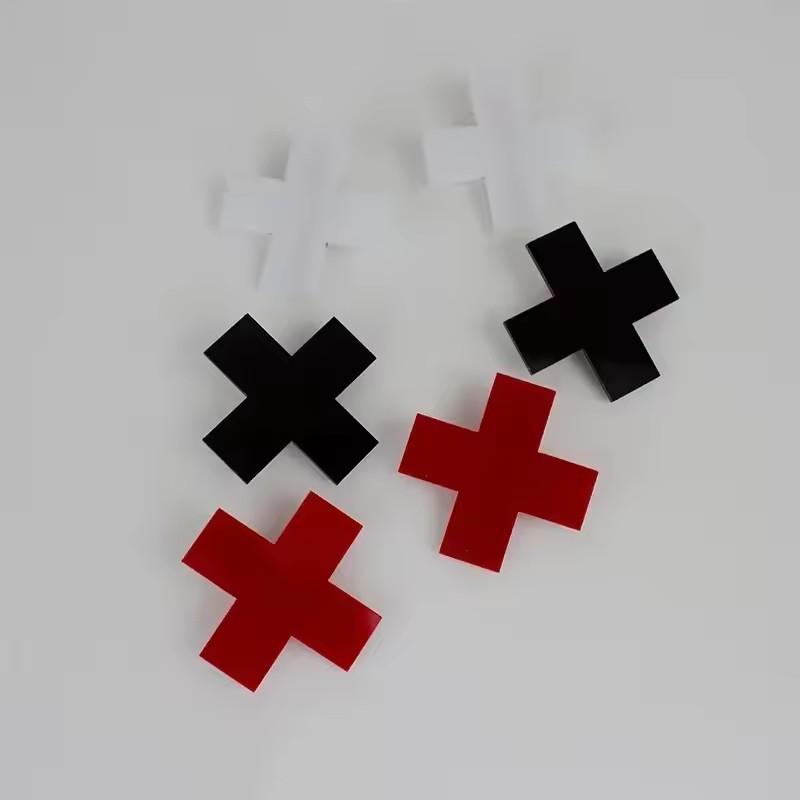 Gothic Acrylic Cross Hairpins for Spicy Girls Hair Clip Fashion Girl Party Gift Y1K Women Accessories Headwear Bobby Pins