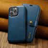 2 in 1 Detachable Cards Solt Wallet Leather Book Case For iPhone 16 Pro Max 15 Plus 13 12 11 Book Flip Bag Pocket Magnetic Cover