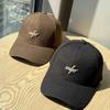 Korean Version of The New Versatile Letter Embroidered Woolen Baseball Cap Autumn and Winter Warm and Fashionable Sun Visor Duck Cap for Men and Women