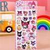 3D Kawaii Happy Sanrio Buttocks Stickers Cartoon Soft Decompression Bubble Sticker Phone Case Decoration Decals Toys Gifts