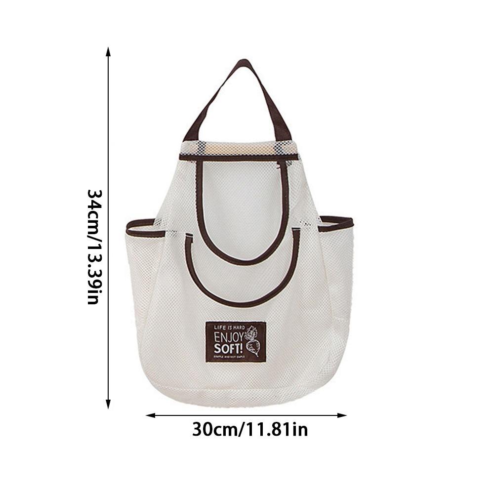 Vegetable Underwear Socks Sundries Storage Bag Widen Handle Kitchen Mesh Bag