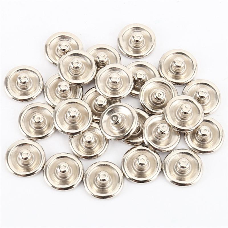 AT19-600 Sets Metal Snap Kit Fastener Snap Pliers Set Silver Sewing Supplies Fasteners Press Studs