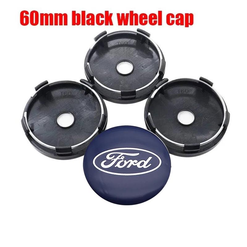 4pcs 3D 56mm 60mm 65mm 68mm Ford logo car emblem Wheel Center Hub Cap auto Rim refit dust-proof badge covers sticker accessories