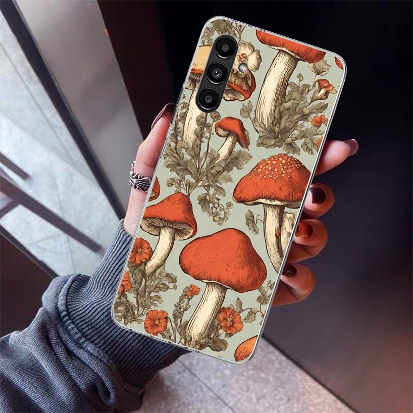 Colorful Mushroom Phone Case For Samsung Galaxy A17 A57 A37 A16 A26 A36 A56 A15 A25 A35 A55 A14 A13 A54 A53 A34 A24 A33 A23 Gala