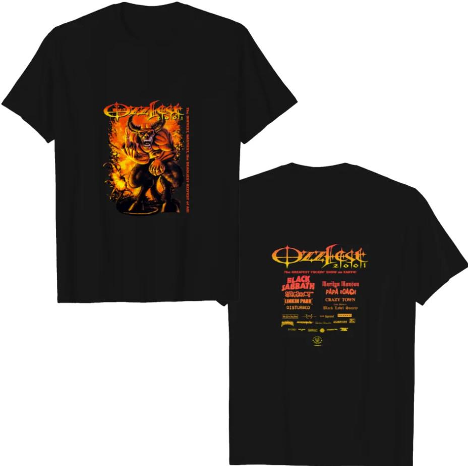 Vintage 2001 Ozzfest Tour Concert Rock Heavy Metal T-ShirtT-Shirt shirt XXL