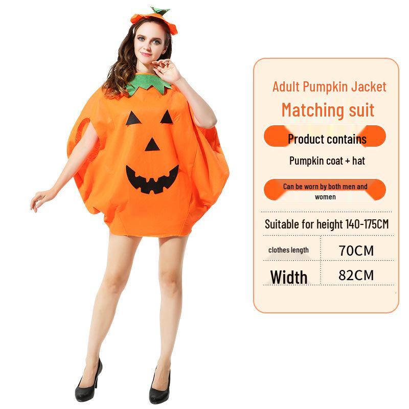 Halloween Pumpkin Costume: Kids' & Adults' Cosplay Outfit for Performances