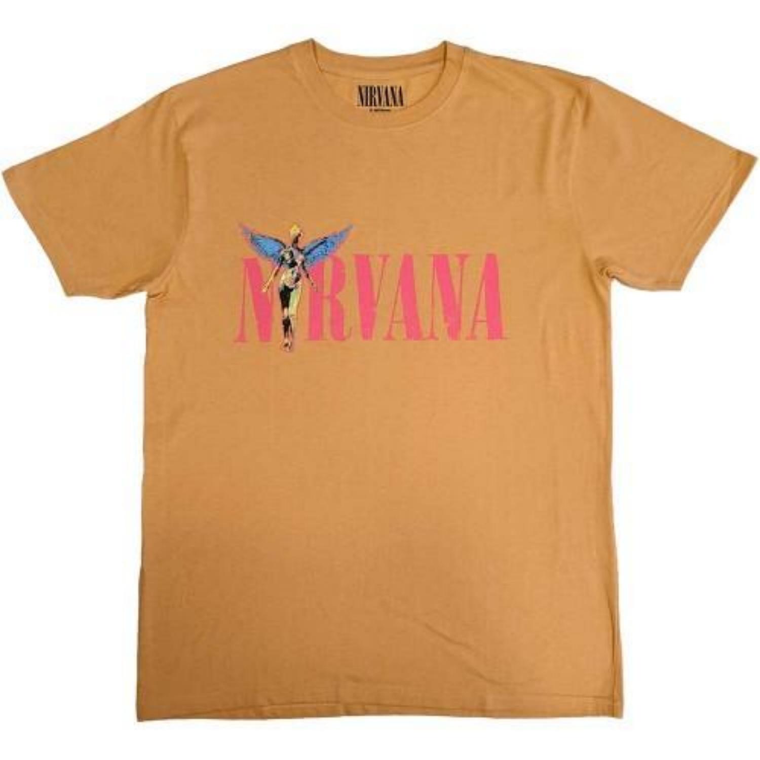 Nirvana Unisex Adult In Utero Angel Back Print T-Shirt S