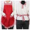 Fashion Bowknot Apron Adjustable Kitchen Cooking Aprons Women's Cake Apron with Pockets Halloween Mother's Day Gifts
