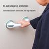 Bathroom Safety Handrail with Suction Cups - Punch-Free Barrier for Elderly & Children