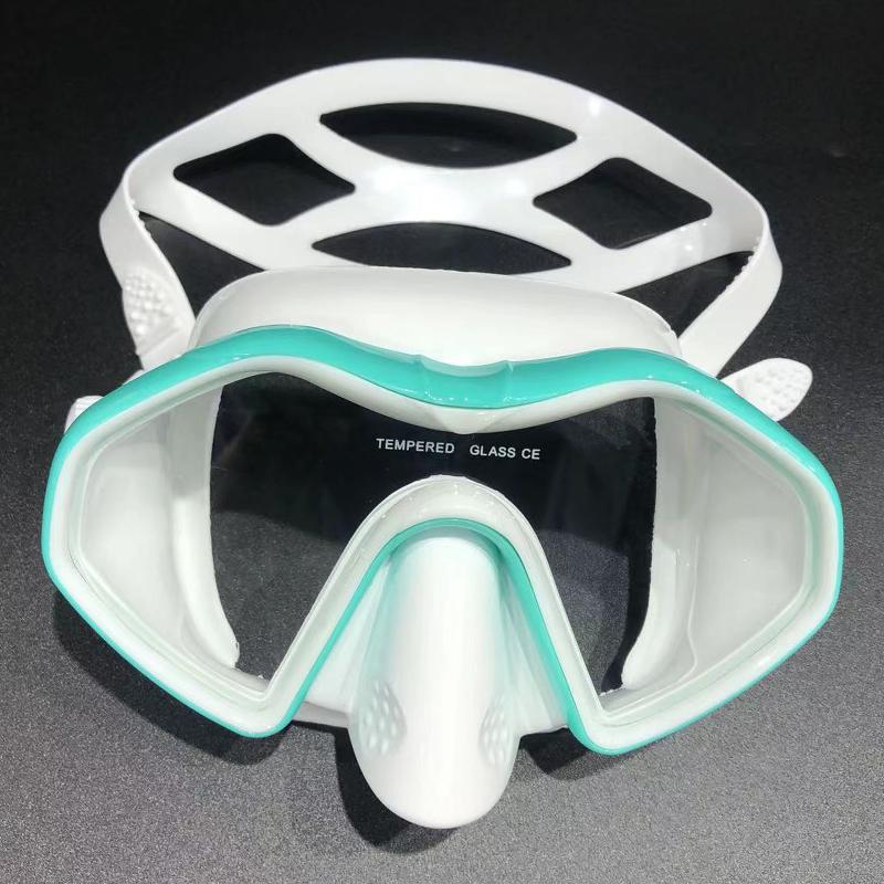 Schnorcheln Tauchmaske kostenlose Taucherbrille Silikonrock Panorama-Tauchmaske für Erwachsene Schwimmen Schnorcheln