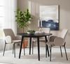 GUSTO Upholstered Chair, Beige Fabric