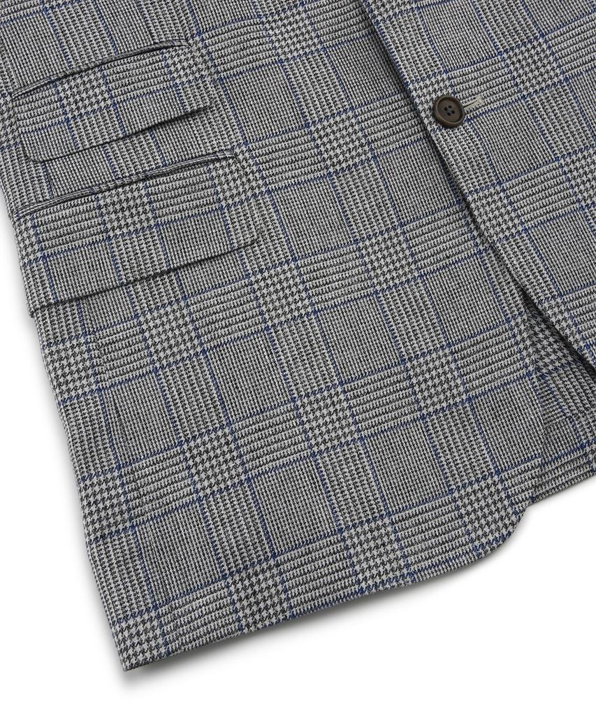 Brooks Brothers Classic Fit Linen Hopsack 2-Button Jacket (Grey) (Bbjsmf8453Wem)