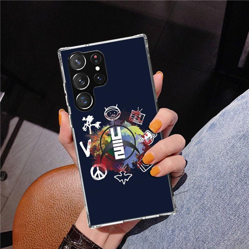 Band U-U2 Rock Phnoe Case for Samsung Galaxy S26 S25 Edge S23 S24 Ultra S22 Plus S21 S20 FE Unique Cover Soft Coque Galaxy S25 S