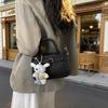 Fashionable Pu Square Crossbody Bag With Soft Structure And Inner Card Holder For Daily Wear