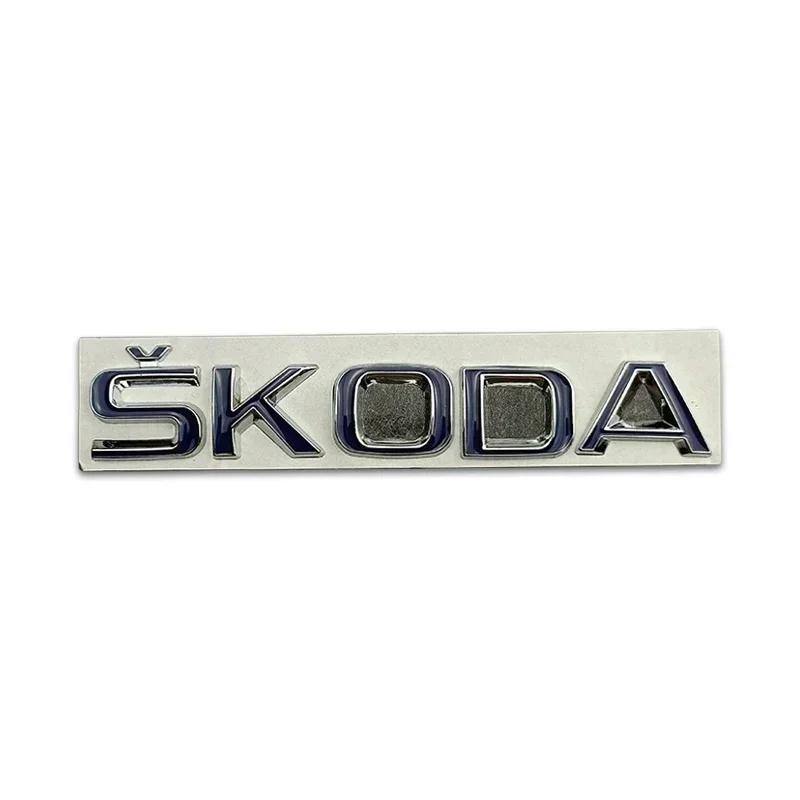 Car Sticker 2026 Hot Metal for Skoda Logo VRS Yeti Octavia Kamiq Kodiaq Karoq Superb Fabia Rapid Car Logo Stickers Rear Trunk Em