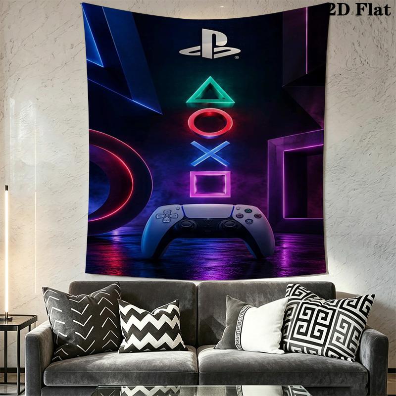 Video Game Controller Tapestry Tapestry Fashion Print Background Cloth Atmospheric Background Cloth Christmas Gift Background Wall Hanging Cloth