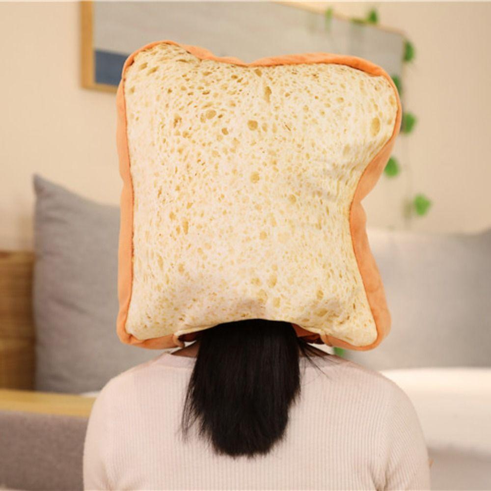 Soft Toast Head Cover Cartoon Design Durian Head Cover Cosplay Costume Party Photo Props