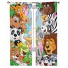 Animal Cartoon Background Tulle Sheer Curtains for Living Room the Room Bedroom Kitchen Decoration Voile Organza Curtains