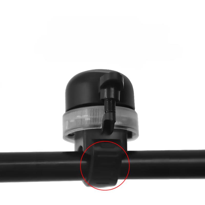Lishi Rote Fahrradklingel mit Licht (2er-Pack)