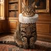 Viktorianisches Kostüm Abnehmbarer Hals Rüschen-Haustierkragen Elegant Vintage Katzenhalsband Schick Hundekragen mit Rüschen Haustierzubehör