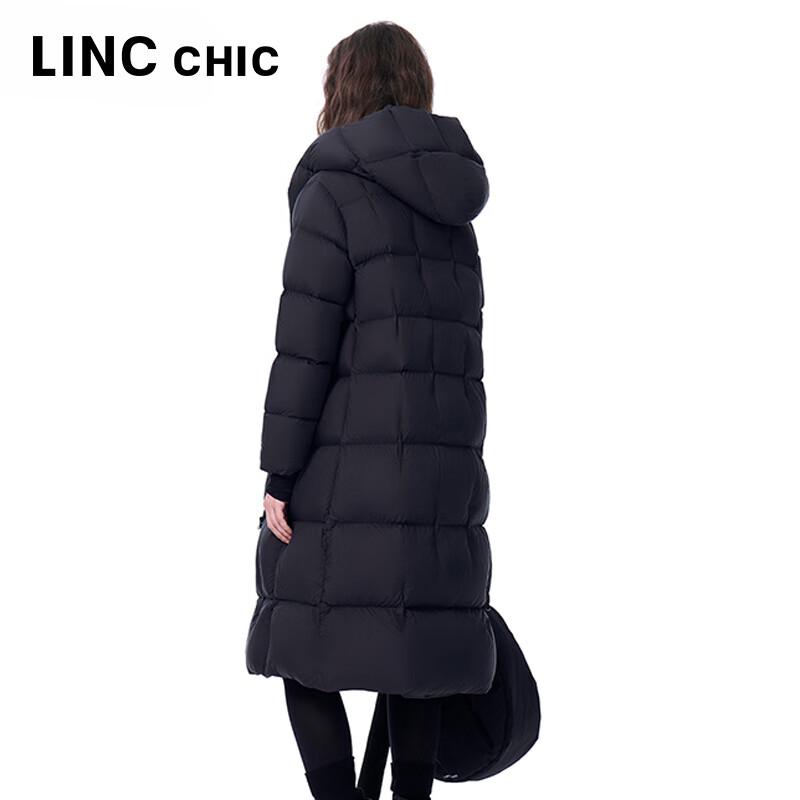 Jinyujie Women's 2025 Winter Hooded Long Puffer Down Jacket