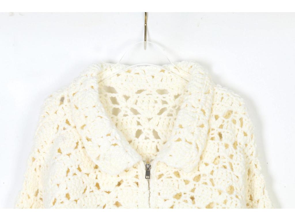 Women's Korean Cable Knit Loose Cardigan - Turn-Down Collar, Hand-Knitted, Soft Autumn Sweater