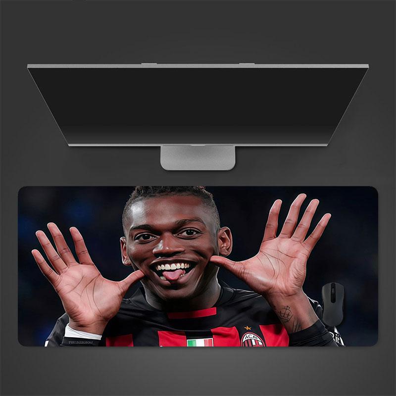 Rafael Leao Mouse Pad, Large Gaming Desk Mat, Non-slip XXL Mousepad for Laptop & Tablet, Mini PC Playmat with Stitched Edges